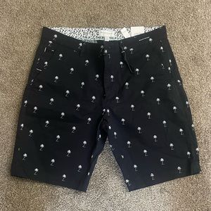 Denim & Flower Stretch Shorts